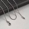 Brass Faceted Ball Chains Necklaces for Women NJEW-D302-21P-3
