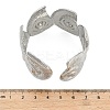 Conch 304 Stainless Steel Cuff Bangles for Women BJEW-A150-02P-4