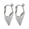 Rack Plating Brass Teardrop Hoop Earrings for Women EJEW-Q780-05P-1