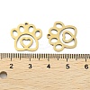Ion Plating(IP) 201 Stainless Steel Pendants STAS-A090-27G-2