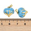 Brass Enamel Charms KK-F908-03G-01-3