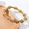 304 Stainless Steel Stretch Bangles for Women BJEW-P315-02C-G-3