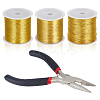 3 Rolls 3 Size Round Copper Wire CWIR-BC0001-64-1