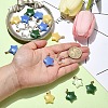 20Pcs 4 Colors Glass Pendants GLAA-YW0003-49-6
