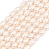 Natural Cultured Freshwater Pearl Beads Strands PEAR-D003-01D-07-2