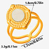304 Stainless Steel with Natural Shell Cuff Open Rings for Women AL0644-3-2