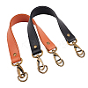 2Pcs 2 Colors PU Imitation Leather Bag Handles FIND-WR0005-71-1