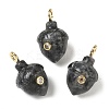 Natural Larvikite Pendants GG-CBA105B-04K-G-1