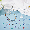120Pcs 6 Colors 430 Stainless Steel Etched Metal Embellishments Pendants STAS-WR0001-44-4