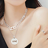 12Pcs 4 Styles 304 Stainless Steel Pendants STAS-WR0001-16-7