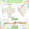 Wood Insect Pendant Decorations HJEW-WH20016-02A-2