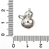 Brass Micro Pave Cubic Zirconia Shell Pendants KK-D356-17P-3