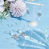 20Pcs 2 Size 304 Stainless Steel Ring Stud Earrings Findings STAS-BBC0004-71-4