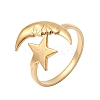 304 Stainless Steel Cuff Open Rings RJEW-H265-03G-4