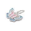 925 Sterling Silver Enamel Butterfly Charms STER-D300-28P-03-2