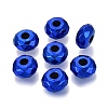 UV Plating Iridescent Transparent Acrylic European Beads OACR-E033-22-06-1
