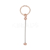 Iron Bar Beadable Keychain Clasps AJEW-R004-02RG-1