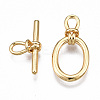 Brass Toggle Clasps KK-T063-98G-NF-2