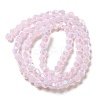 Imitation Jade Electroplate Glass Beads Strands EGLA-A039-J4mm-B02-2