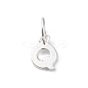 925 Sterling Silver Letter Charms STER-C012-01S-Q-1