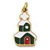 Christmas Theme Ion Plating(IP) 304 Stainless Steel Enamel Pendants STAS-Z104-01G-06-1