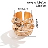 Alloy Rhinestone Bowknot Wide Open Cuff Rings for Women RJEW-S412-07KCG-1