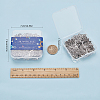 60Pcs 10 Style Alloy Links Connectors PALLOY-SC0003-87-7