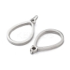 Non-Tarnish 304 Stainless Steel Pendants STAS-G324-01F-P-2