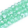 Baking Paint Glass Beads Strands DGLA-N015-6mm-07-1