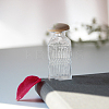 Rectangle Miniature Glass Empty Bottle Ornaments BOTT-PW0006-09-2