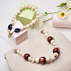 2Pcs 2 Style Wheat & Old Lace Acrylic Beads Bag Strap FIND-GN0001-04-6