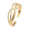 304 Stainless Steel Cuff Bangles for Women BJEW-B120-07G-02-4