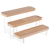 3-Tier Transparent Acrylic  Minifigures Display Risers DIY-WH0410-33A-1