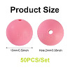 50Pcs Food Grade Eco-Friendly Silicone Beads SIL-TA0002-89D-3