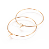 304 Stainless Steel Hoop Earrings Findings LS-STAS-I120-60B-G-2