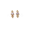 Brass Pave Cubic Zirconia Connector Charms LS-PW-WG57330-05-1