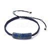 Adjustable Tube Natural Gemstone Braided Bracelets for Women BJEW-JB11006-03-1