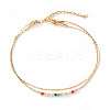 Elegant Glass Seed Beaded Bracelets JA5046-2-5