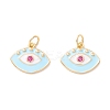 Rack Plating Brass Micro Pave Orchid Cubic Zirconia Pendants ZIRC-P095-02G-2