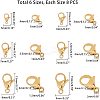 304 Stainless Steel Lobster Claw Clasps STAS-UN0004-27G-3