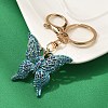Butterfly Alloy Rhinestone Keychain KEYC-YW00114-05-1
