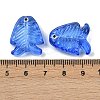 Transparent Glass Enamel Beads LAMP-U004-06O-3