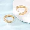 Women's Brass Earrings KK-CBA8EB2-15G-3