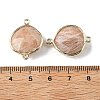 Brass Connector Charms G-H323-01G-09-3