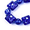 Handmade Lampwork Beads Strands LAMP-N028-06-3