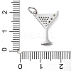 Rack Plating Brass Micro Pave Cubic Zirconia Pendants LS-KK-NH0003-02P-3