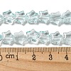 Baking Paint Transparent Glass Beads Strands DGLA-A07-T8mm-KD04-4