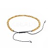 Adjustable Electroplate Glass Braided Bead Bracelets BJEW-JB04588-4