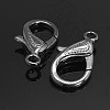 Zinc Alloy Lobster Claw Clasps X-PALLOY-D008-B-1