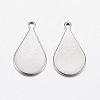 Tarnish Resistant 304 Stainless Steel Stamping Blank Tag Pendants LS-STAS-L200-92P-2